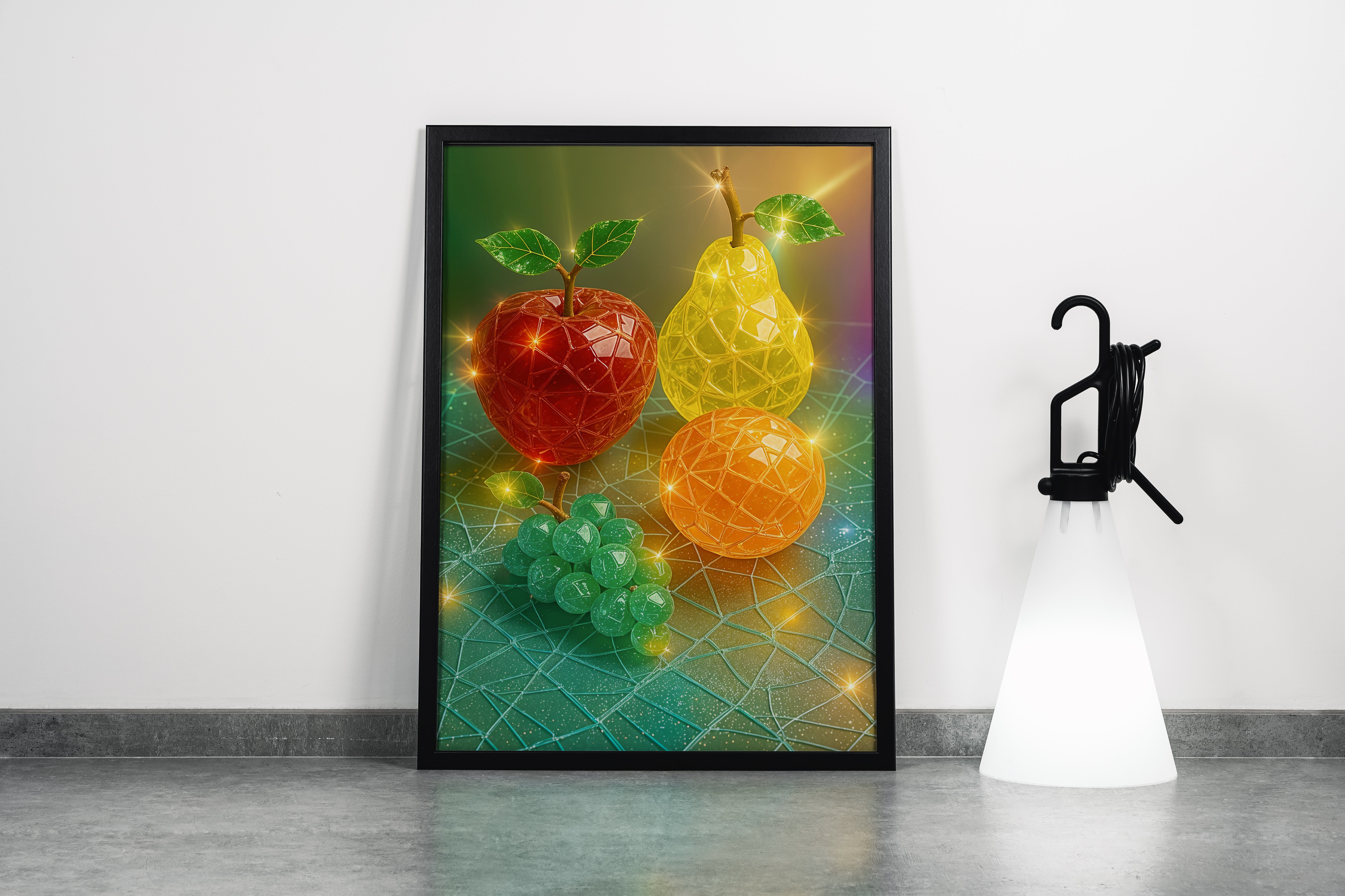 ai creation, crystallized fruits, ai art, art, kanvas tablo