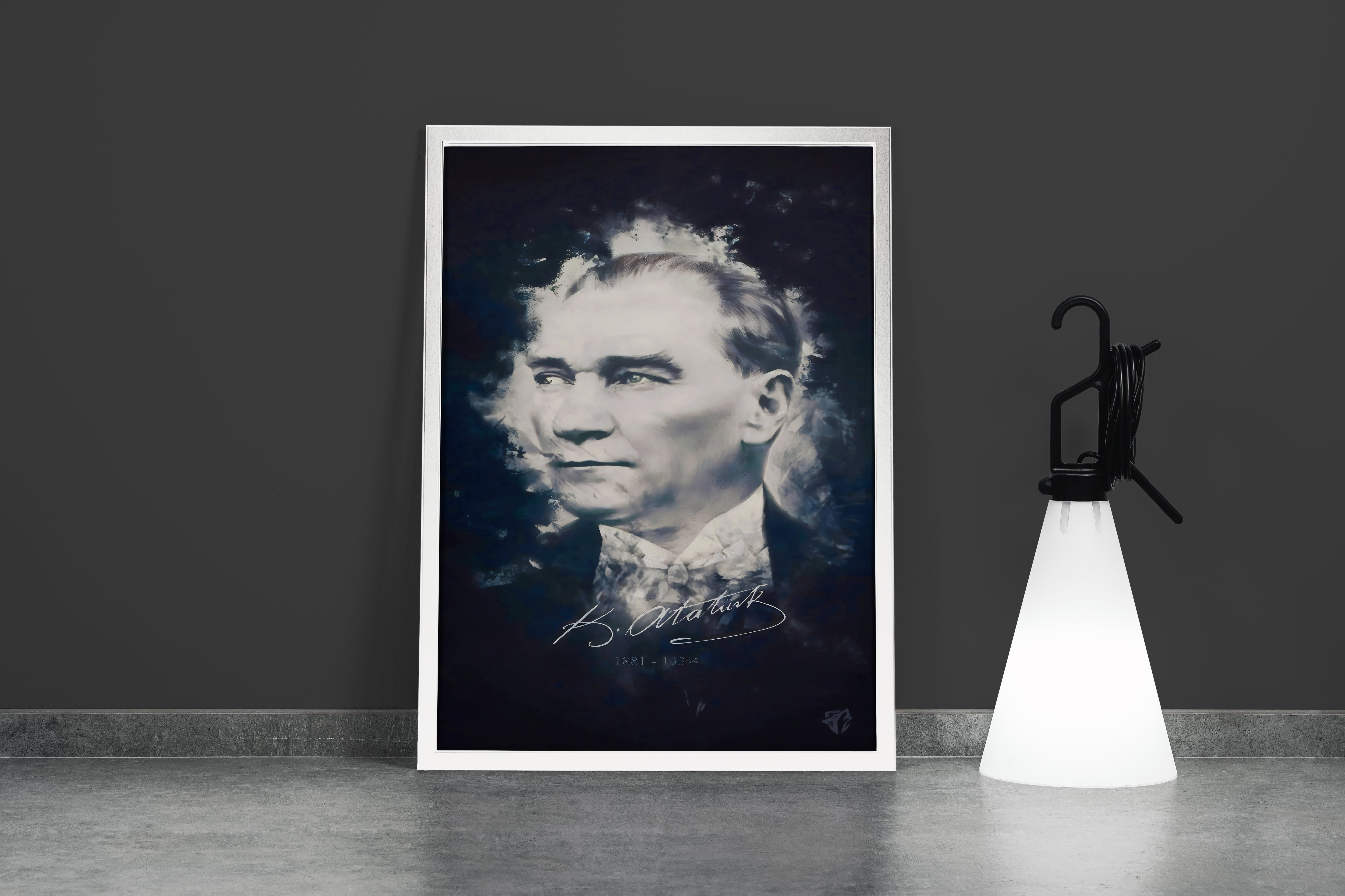 Atatürk portre model 21, art, kanvas tablo