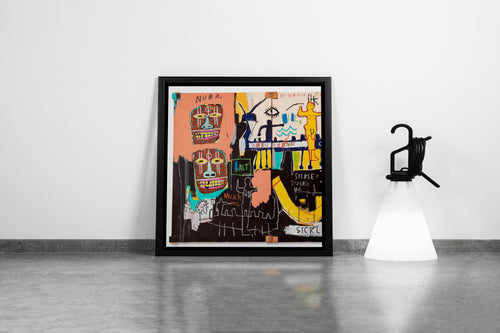 Jean-Michel Basquiat'nın Kişisel Başyapıtı Otoportre (Self-Portrait) Neo-Ekspresyonist Kanvas Tablo