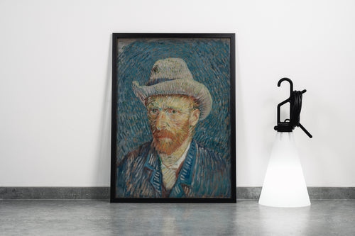 Vincent Van Gogh Gri Keçe Şapkalı Otoportre Kanvas Tablo