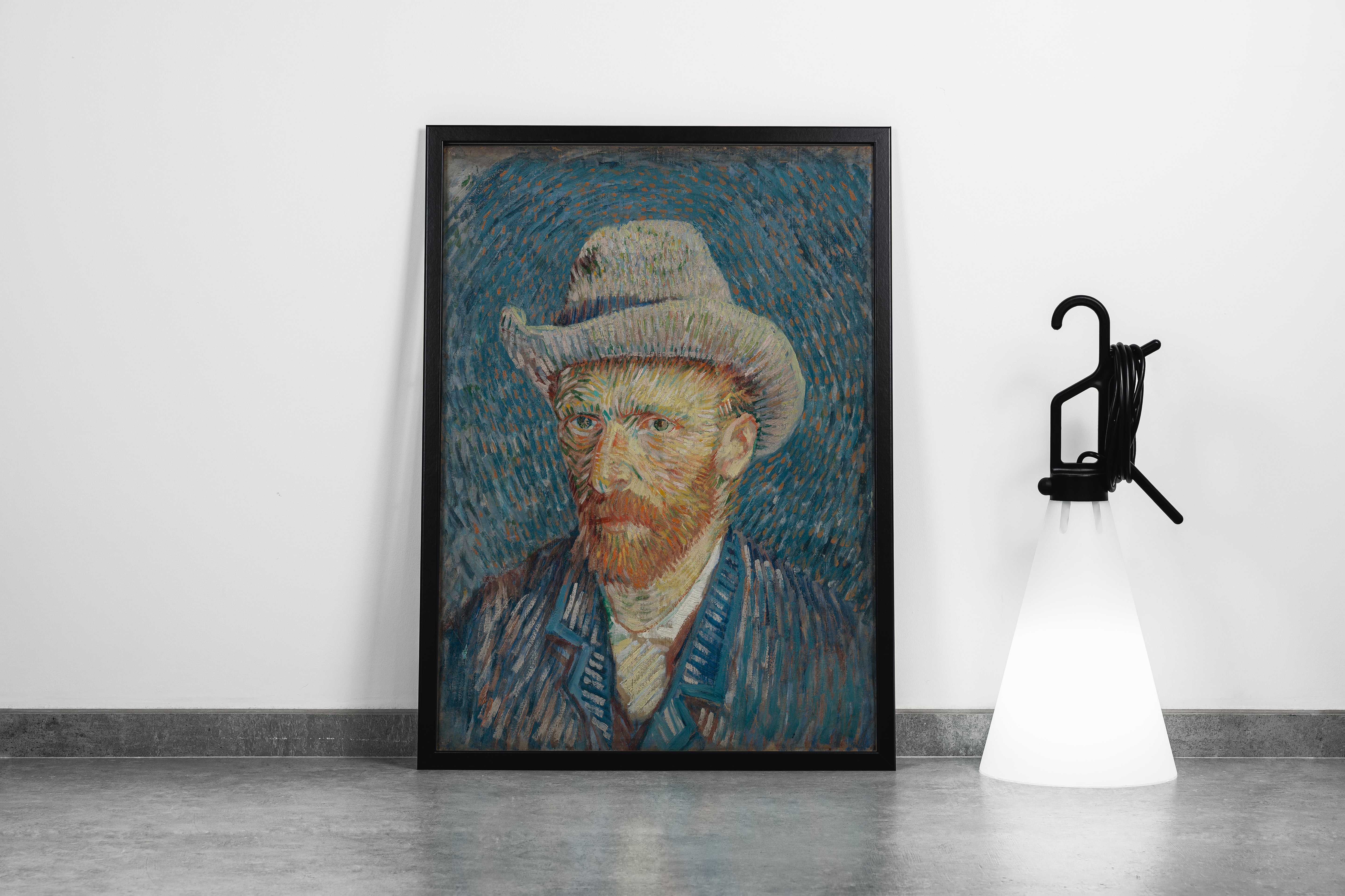 Vincent Van Gogh Gri Keçe Şapkalı Otoportre Kanvas Tablo