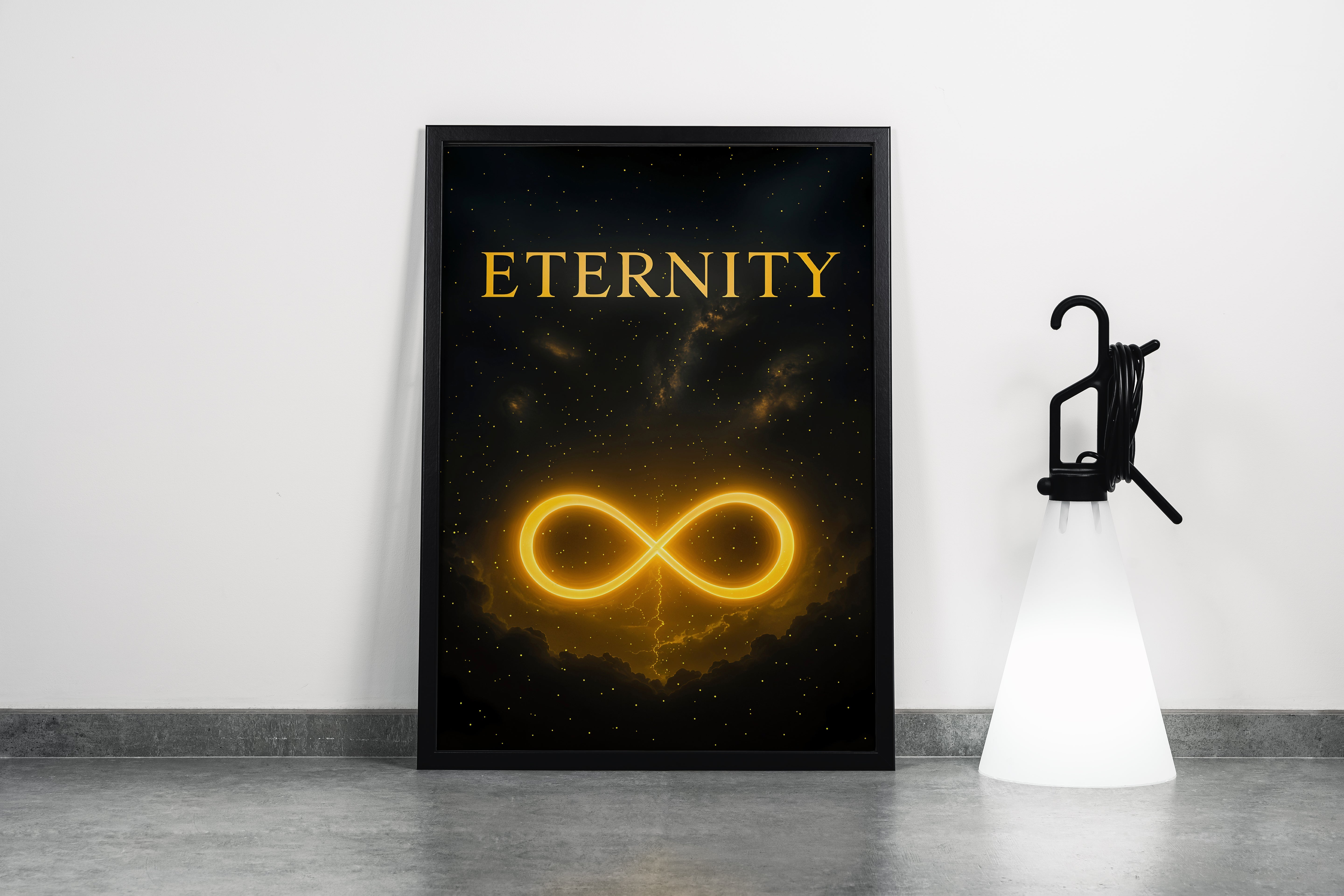ai creation, eternity, quote, ai art, art, kanvas tablo