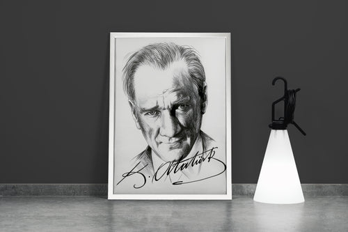 Atatürk portre model 3, art, kanvas tablo