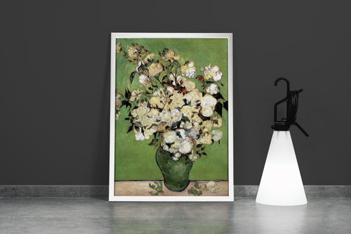 Vincent van Gogh Beyaz Güller Vazoda Kanvas Tablo