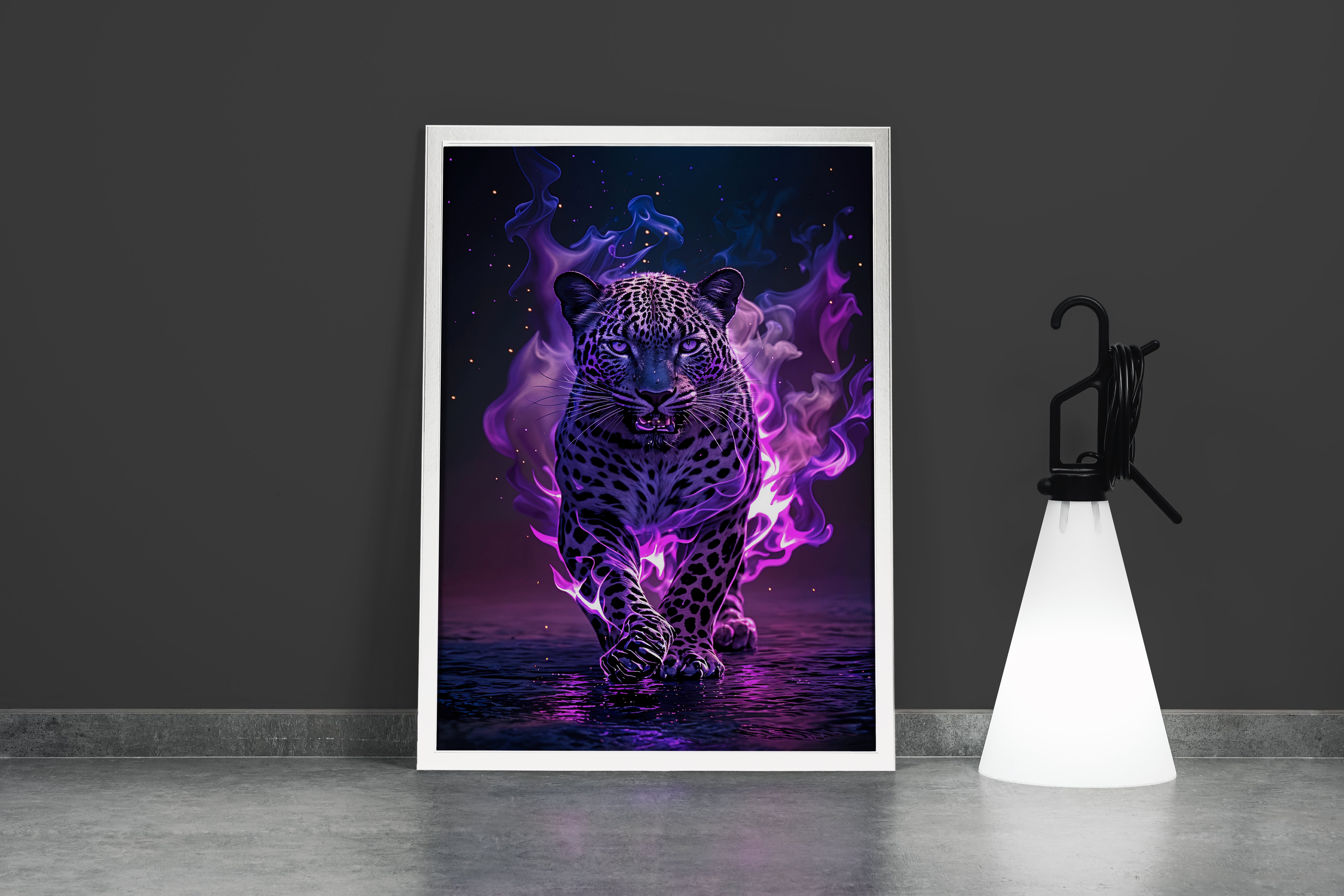 ai creation, manipulative jaguar model 2, pet, ai art, art, kanvas tablo