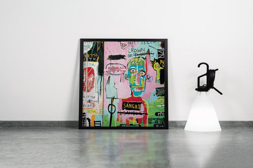 Jean-Michel Basquiat'nın Güçlü Başyapıtı Untitled (Dikenli Taç) Sokak Sanatı Kanvas Tablo