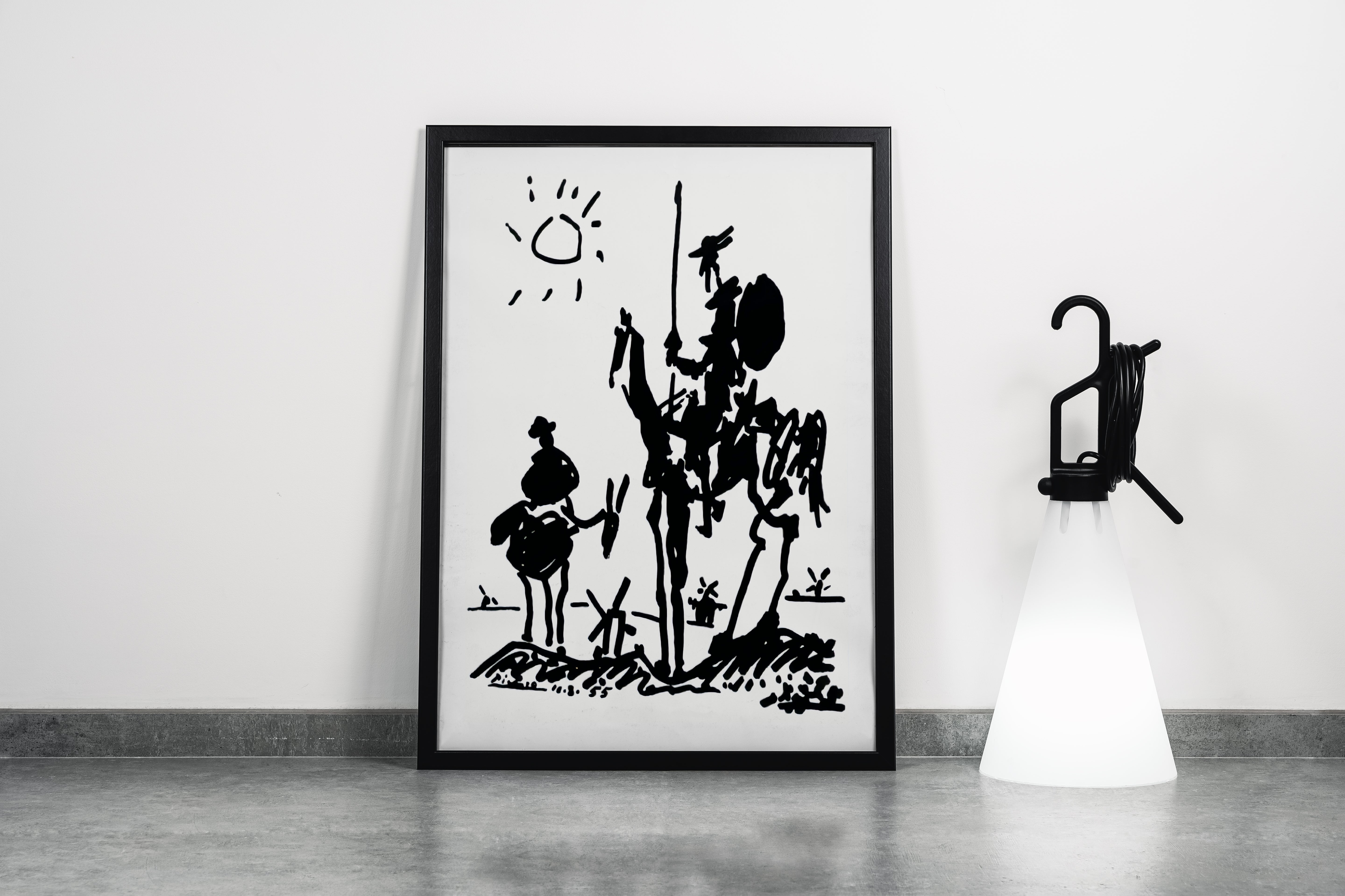 Pablo Picasso Don Kişot Eskiz Kanvas Tablo