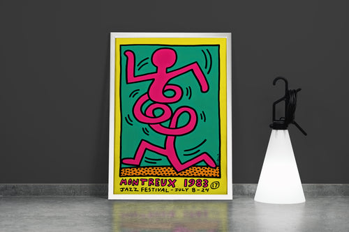 keith haring montreux 1983, art, kanvas tablo