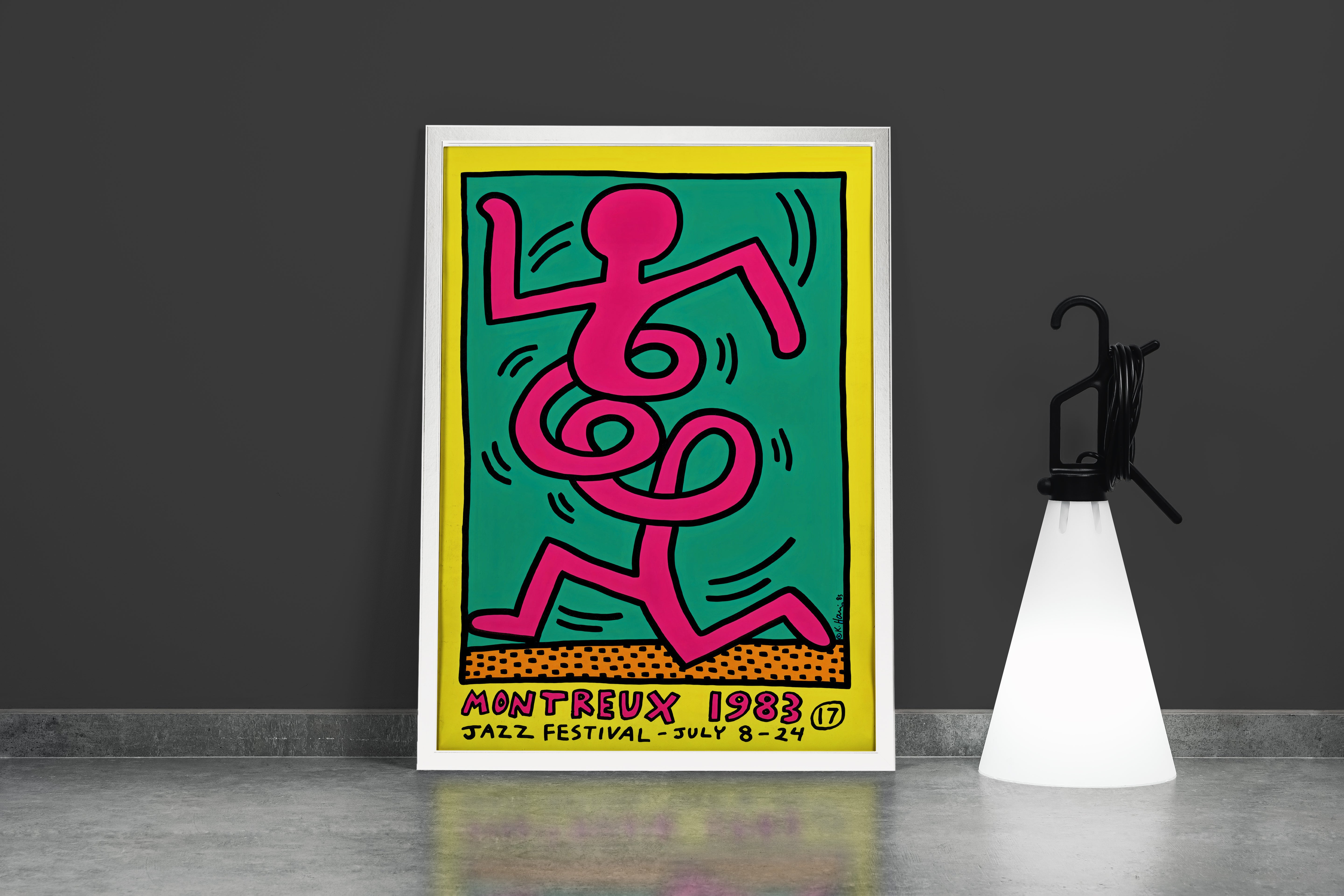 keith haring montreux 1983, art, kanvas tablo