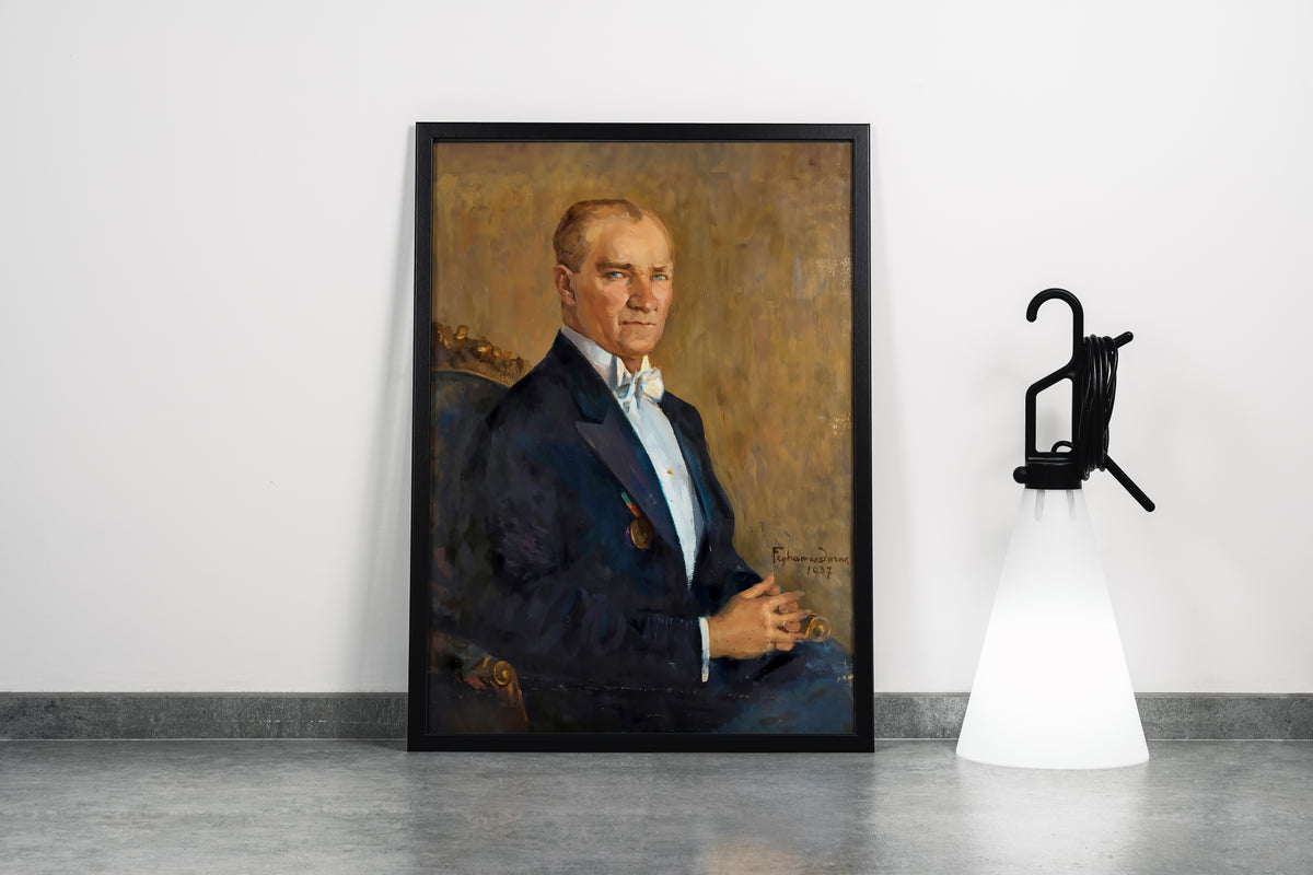 Atatürk portre model 4, art, kanvas tablo