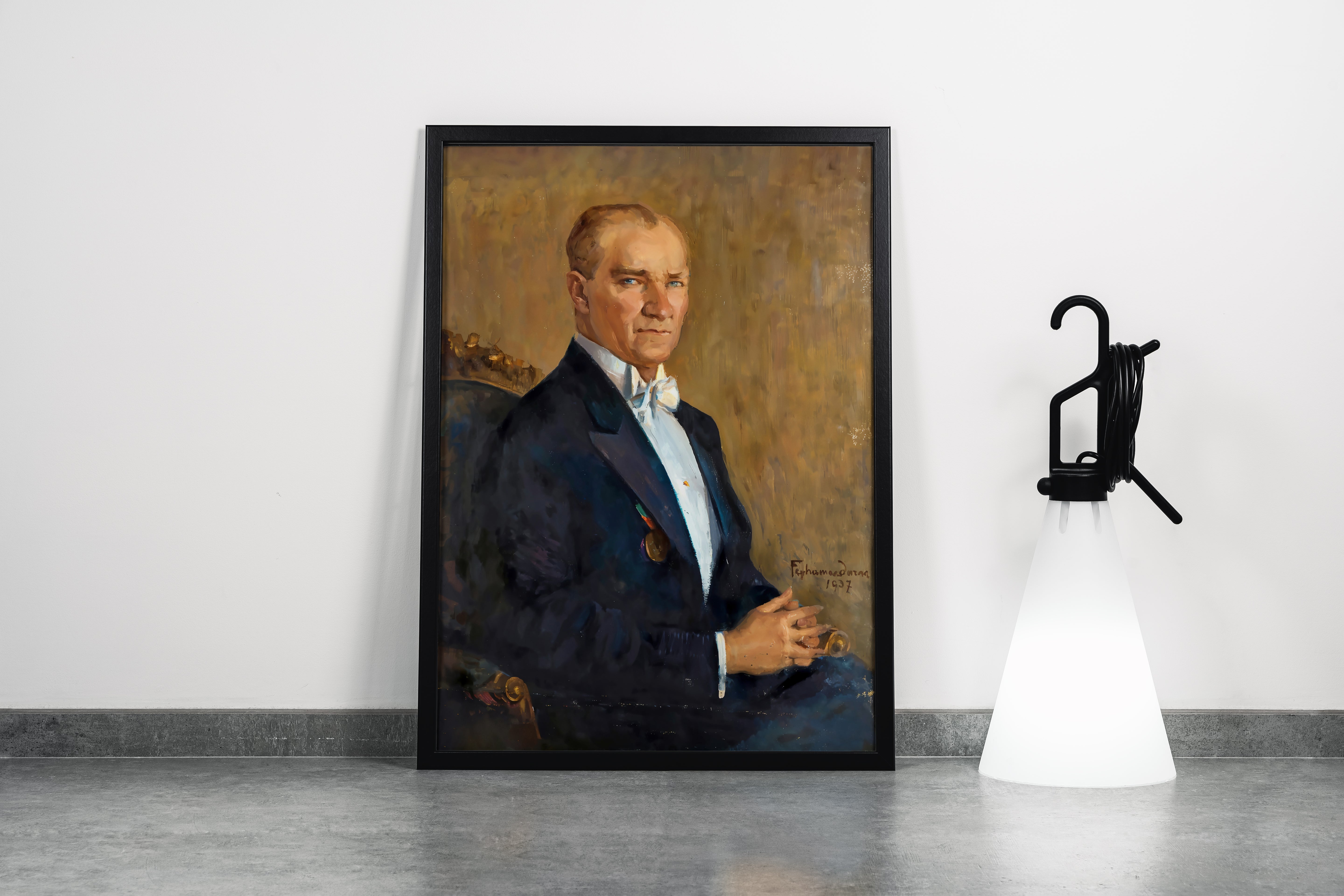 Atatürk portre model 4, art, kanvas tablo