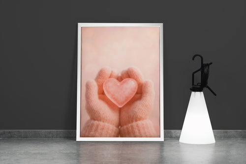 ai creation, a handful of hearts in the childs hands, ai art, art, kanvas tablo