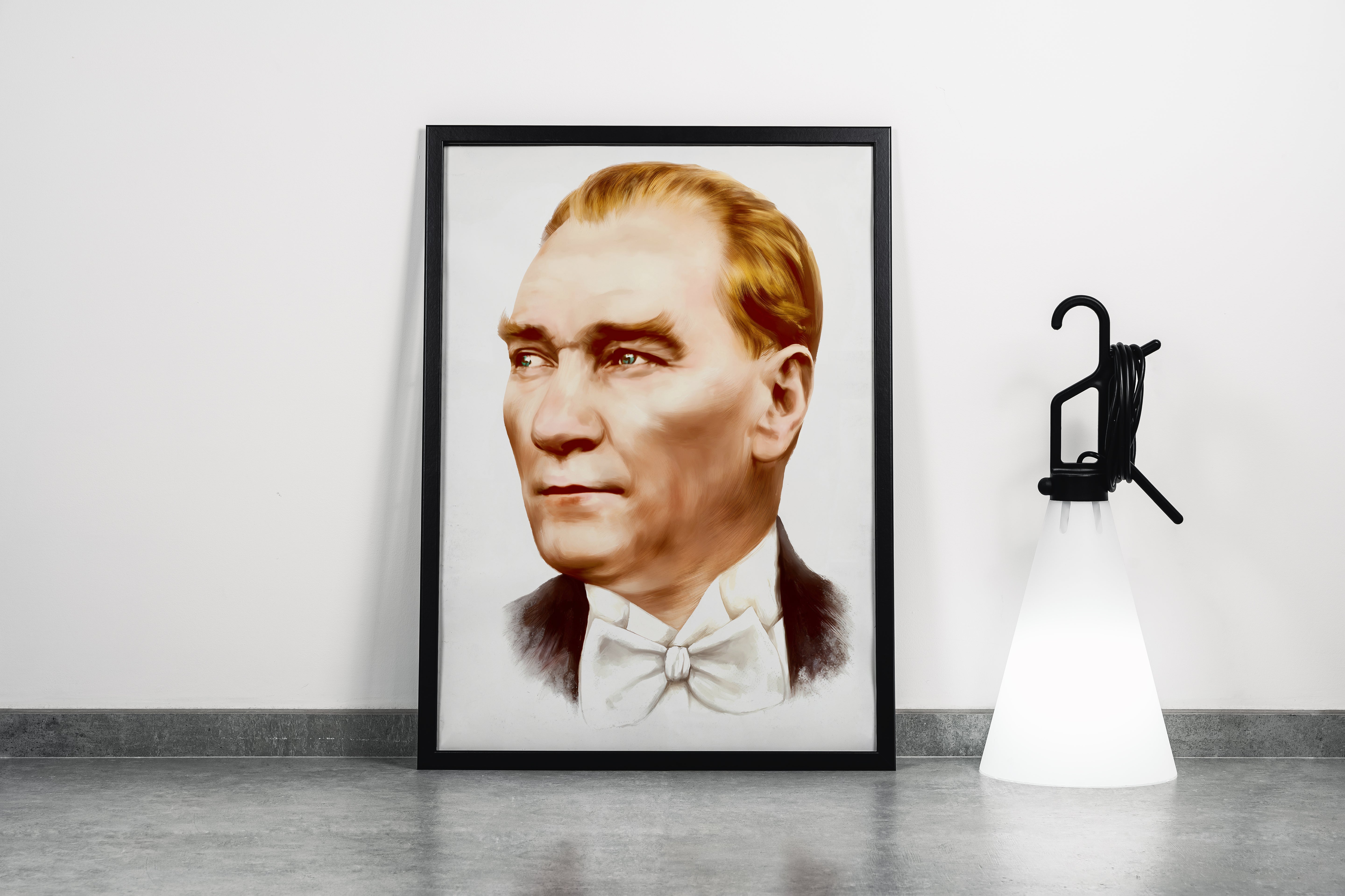 Atatürk portre model 2, art, kanvas tablo