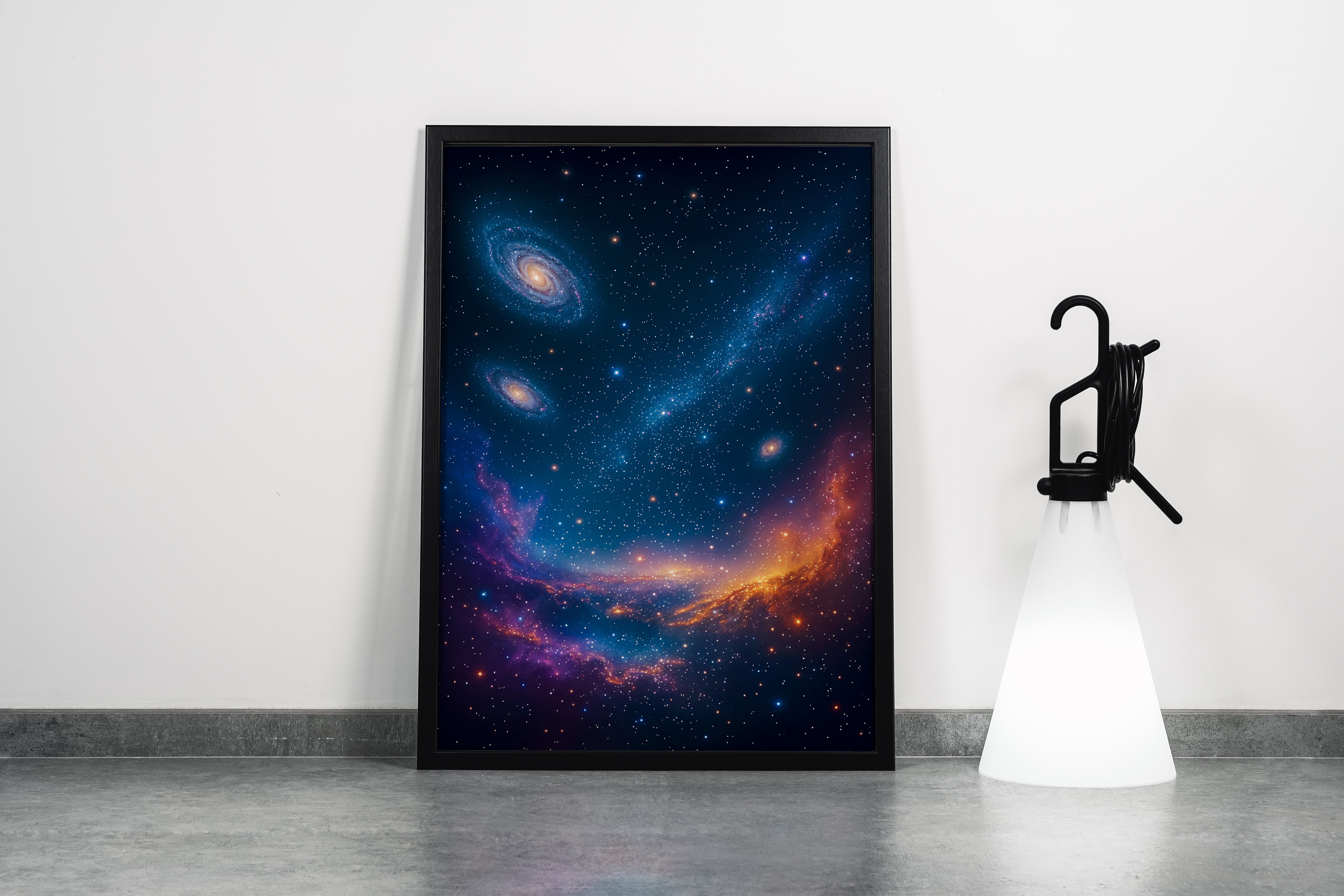 ai creation, nebulas, stars and spacescapes view, ai art, art, kanvas tablo