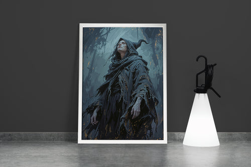 ai creation, unknown secret wizard, ai art, art, kanvas tablo