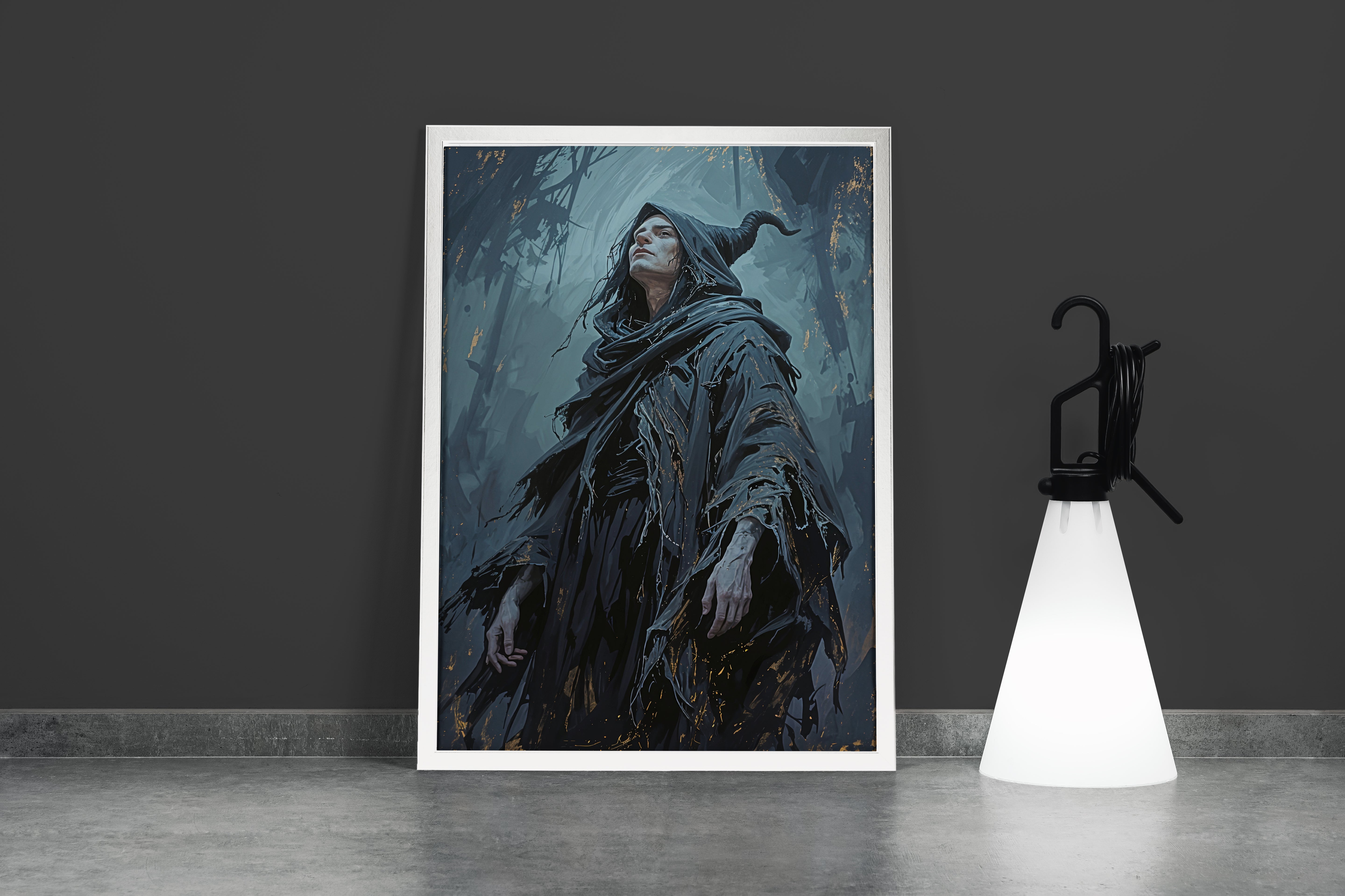 ai creation, unknown secret wizard, ai art, art, kanvas tablo