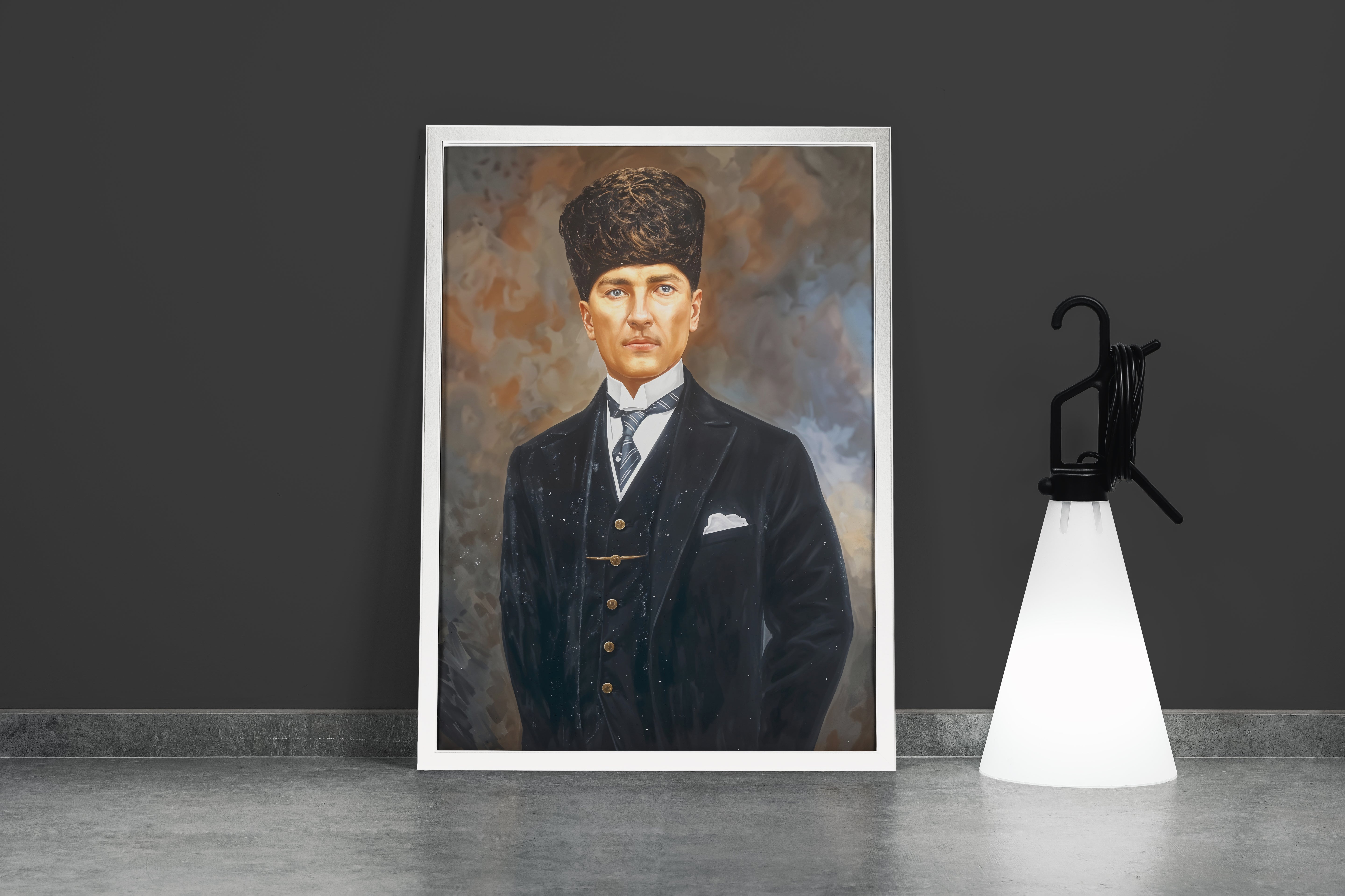 Atatürk portre model 10, art, kanvas tablo