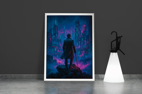 ai creation, Cyberpunk City Projects, ai art, art, kanvas tablo