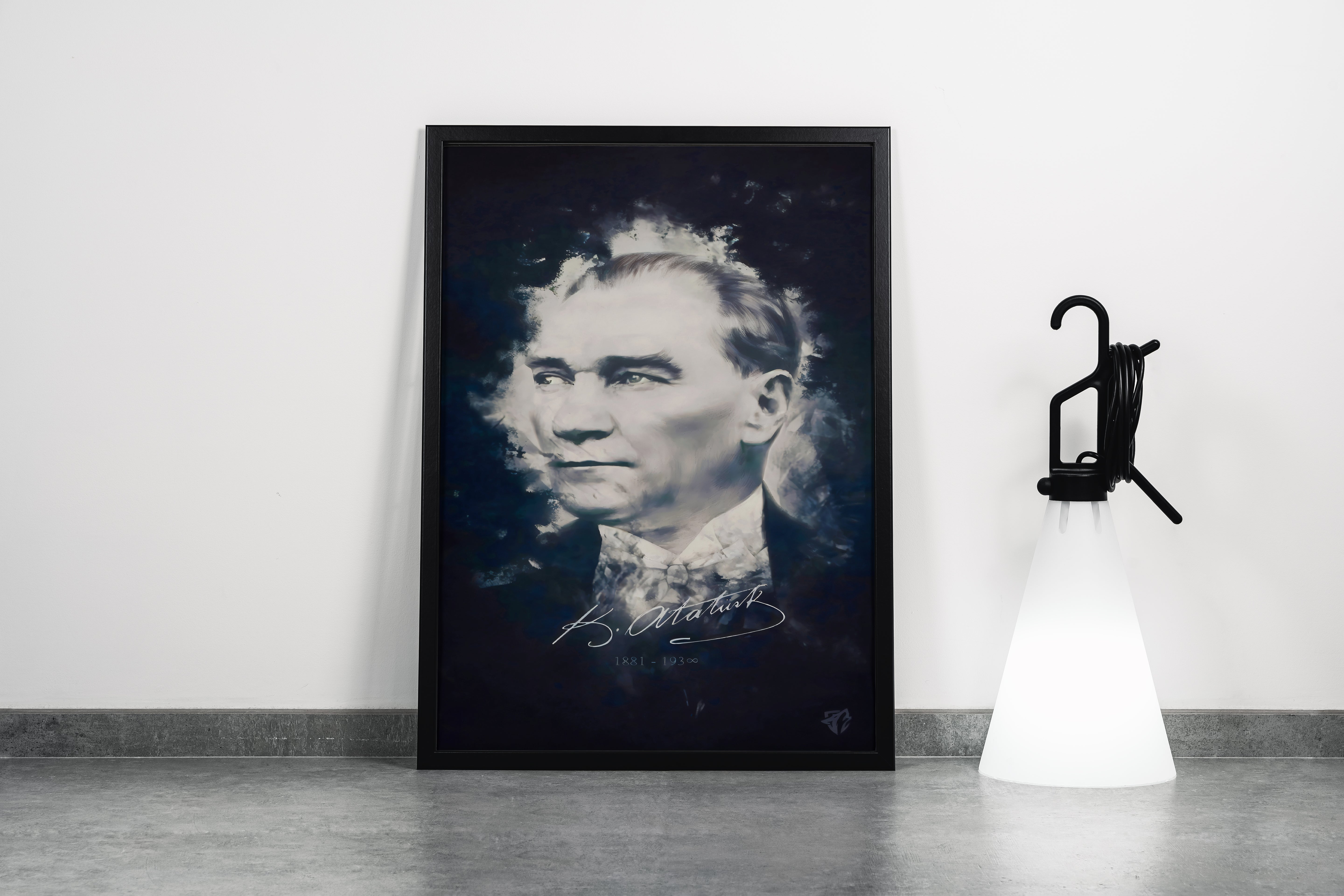 Atatürk portre model 21, art, kanvas tablo