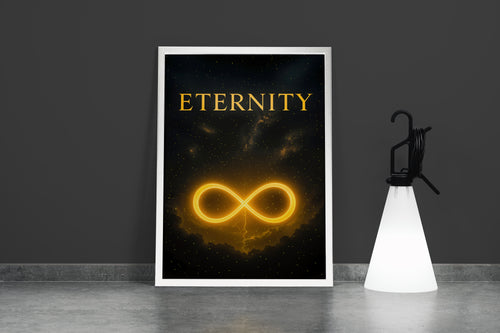 ai creation, eternity, quote, ai art, art, kanvas tablo