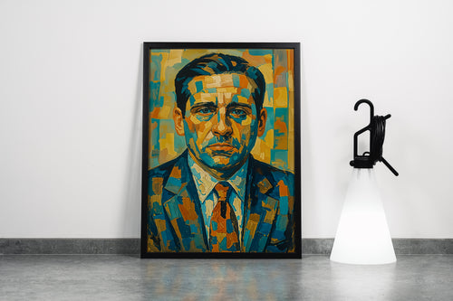 ai creation, the office, michael ceremony, ai art, art, kanvas tablo