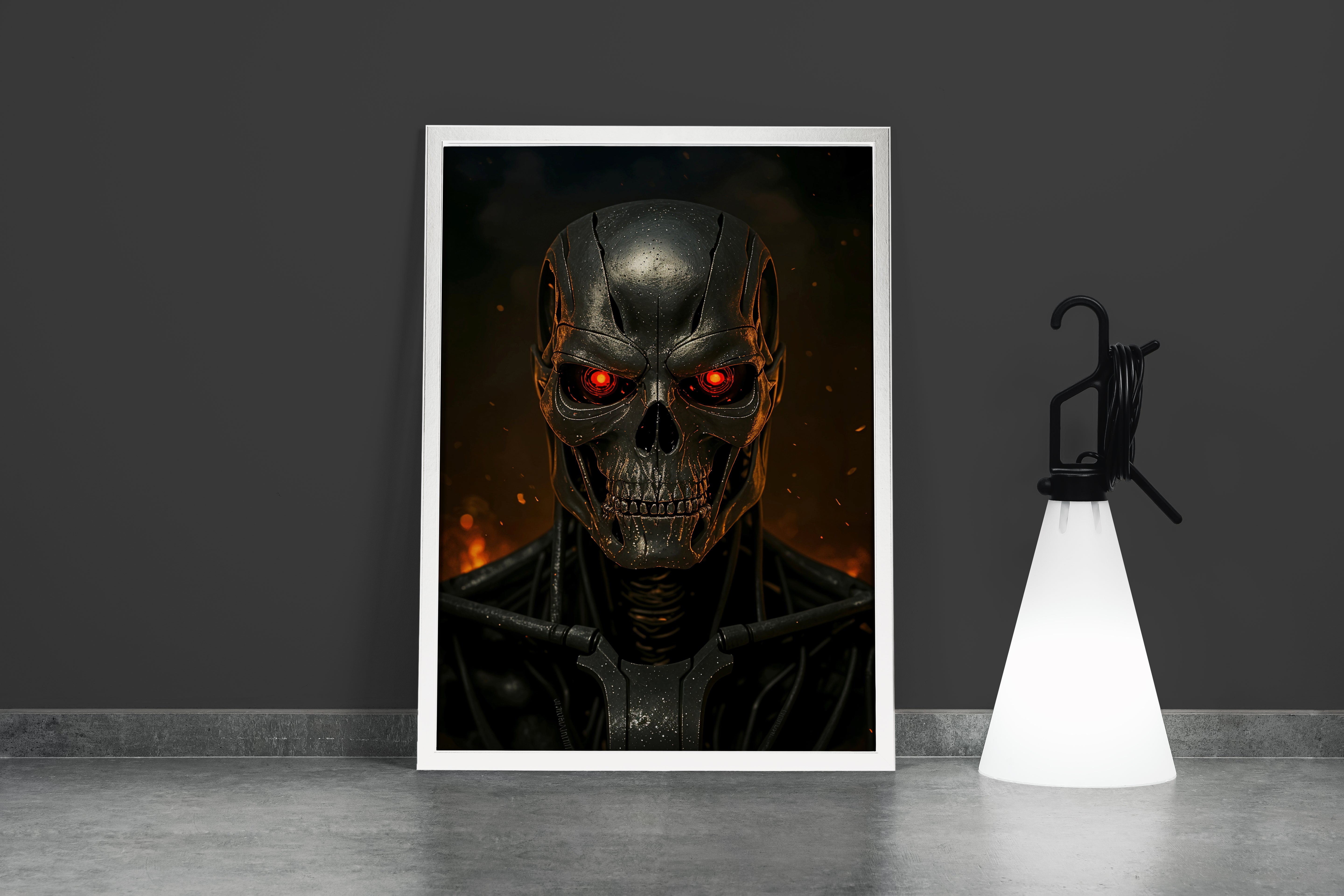 ai creation, the strongest skeleton, ai art, art, kanvas tablo