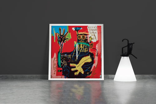 Jean-Michel Basquiat'nın Kahramanlık Simgesi Boksör (Untitled) Neo-Ekspresyonist Kanvas Tablo