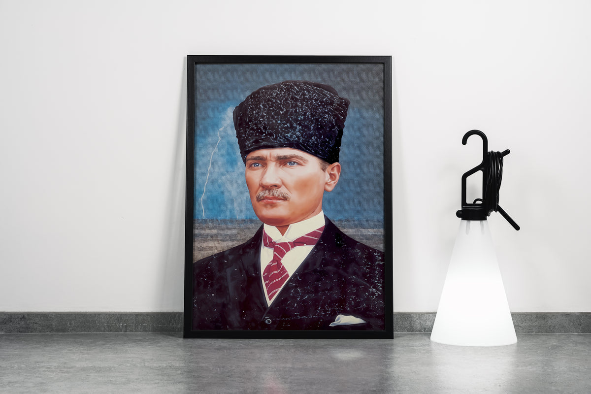 Atatürk portre model 5, art, kanvas tablo