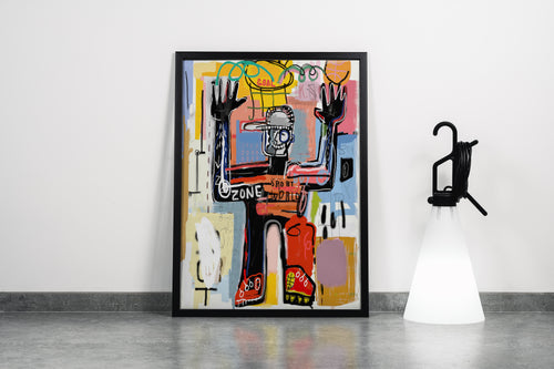Jean-Michel Basquiat Basketball Goal Sokak Sanatı Kanvas Tablo