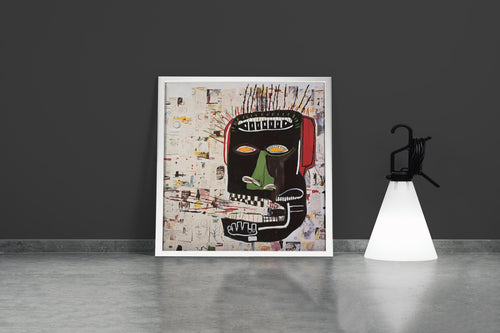 Jean-Michel Basquiat'nın Ham Enerjisi Untitled (Baş) Neo-Ekspresyonist Kanvas Tablo