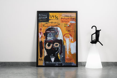 Jean-Michel Basquiat Praise Bebop Jazz Soyut Ekspresyon Kanvas Tablo