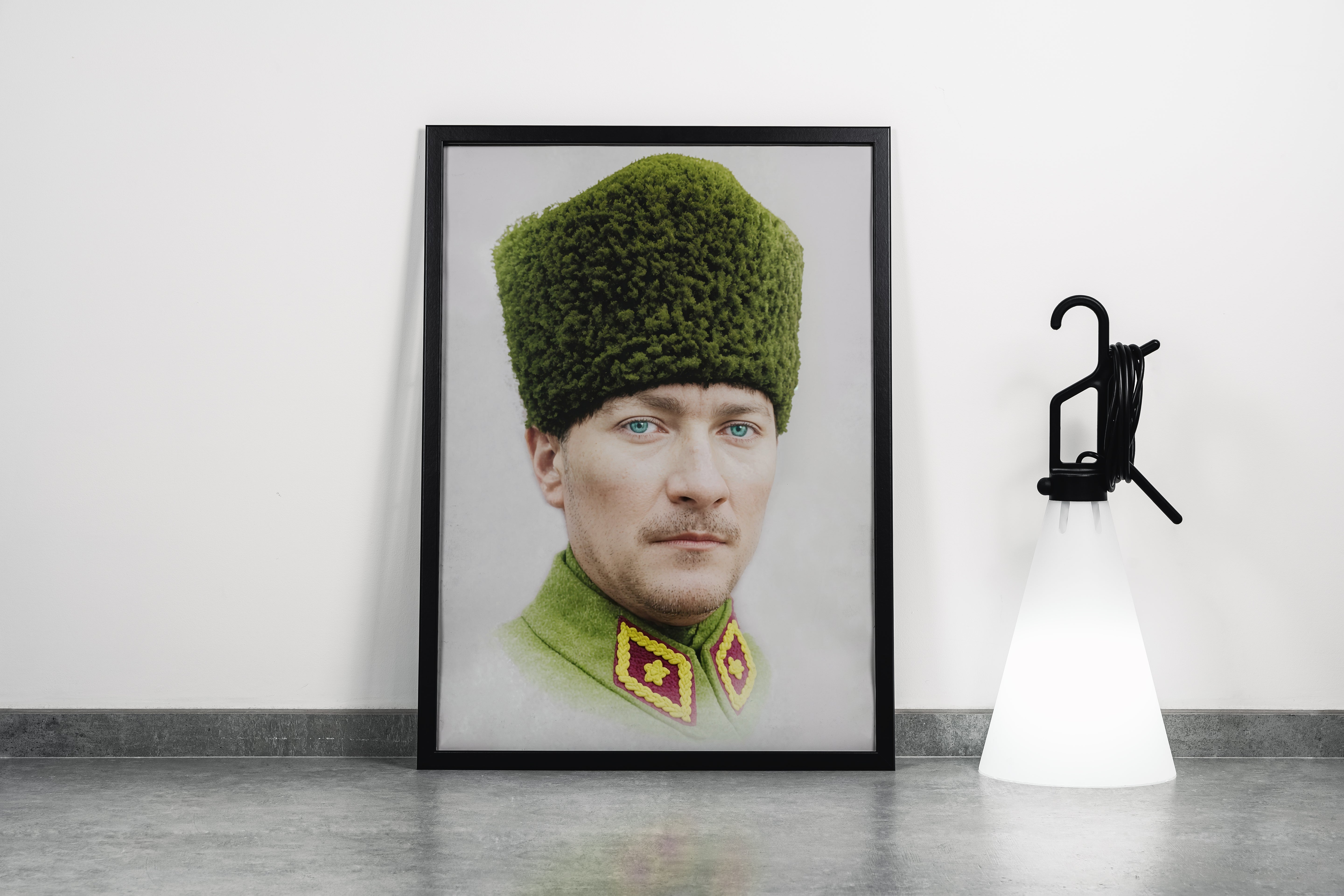 Atatürk portre model 1, art, kanvas tablo