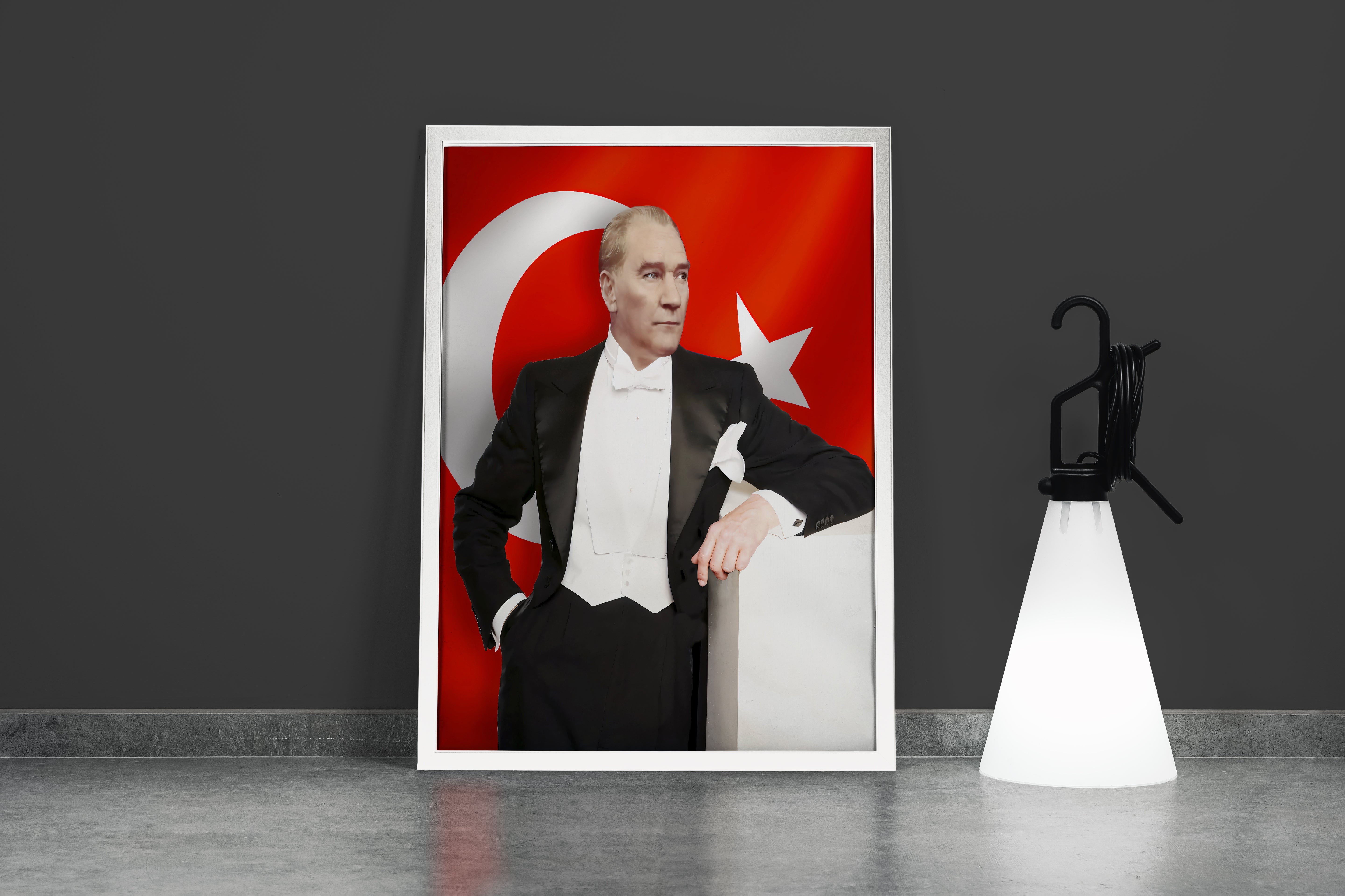 Atatürk portre model 17, art, kanvas tablo