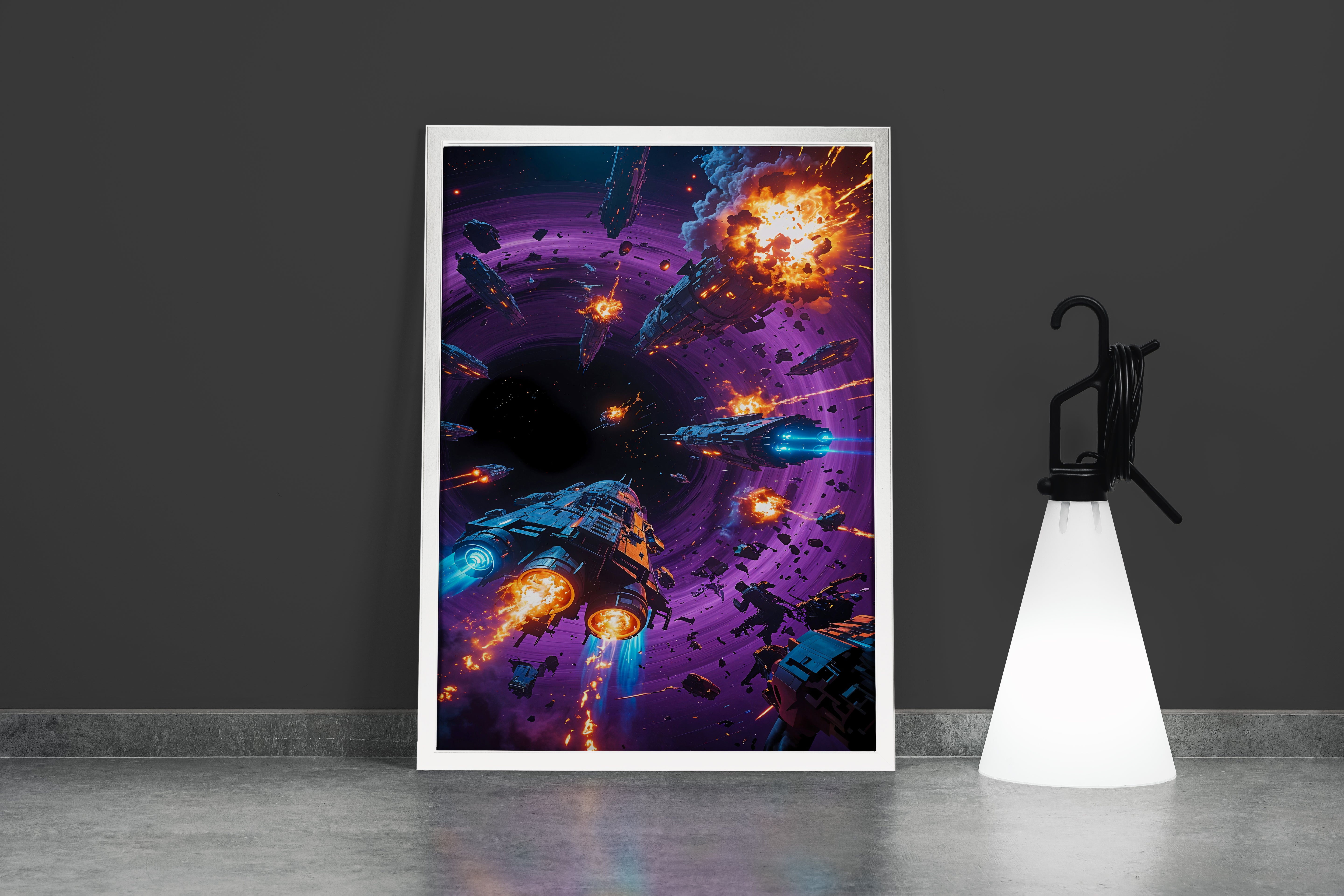 ai creation, planet wars, andromeda, ai art, art, kanvas tablo