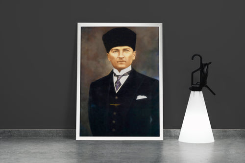 Atatürk portre model 18, art, kanvas tablo