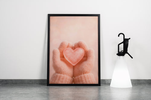 ai creation, a handful of hearts in the childs hands, ai art, art, kanvas tablo