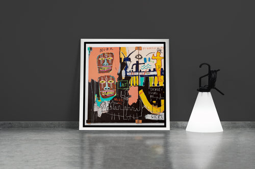 Jean-Michel Basquiat'nın Kişisel Başyapıtı Otoportre (Self-Portrait) Neo-Ekspresyonist Kanvas Tablo