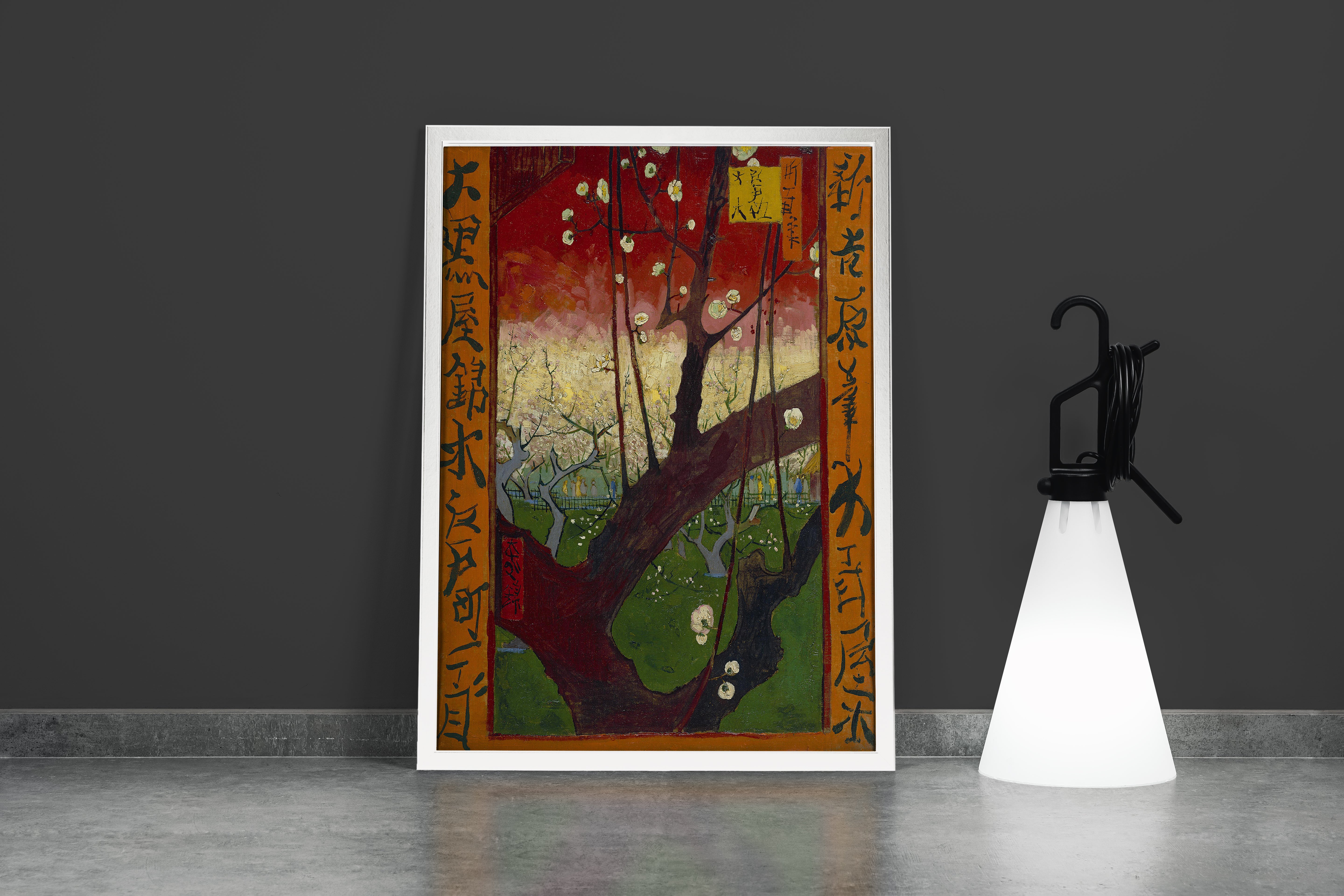 Vincent van Gogh Japon Bahçesinde Çiçek Açan Erik Ağacı Kanvas Tablo