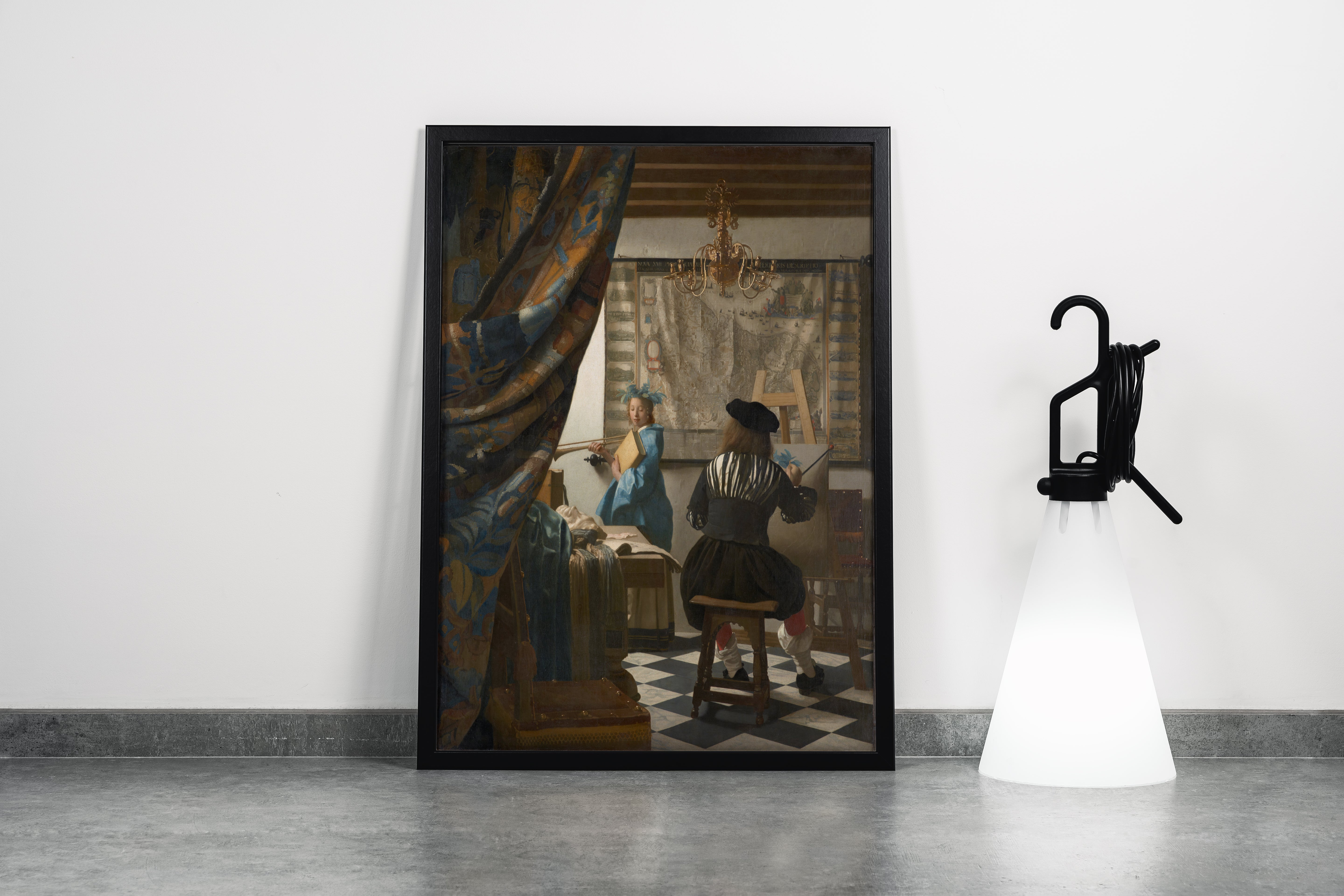 Johannes Vermeer Ressamın Atölyesi Kanvas Tablo