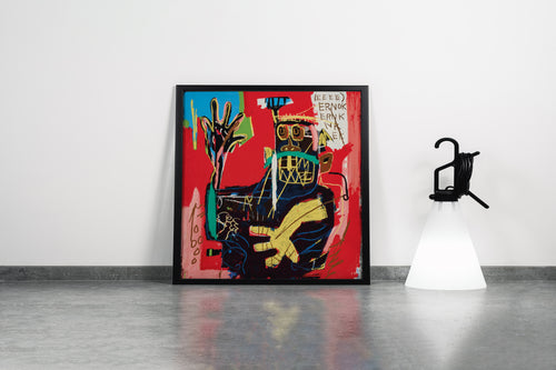 Jean-Michel Basquiat'nın Kahramanlık Simgesi Boksör (Untitled) Neo-Ekspresyonist Kanvas Tablo