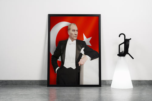Atatürk portre model 17, art, kanvas tablo
