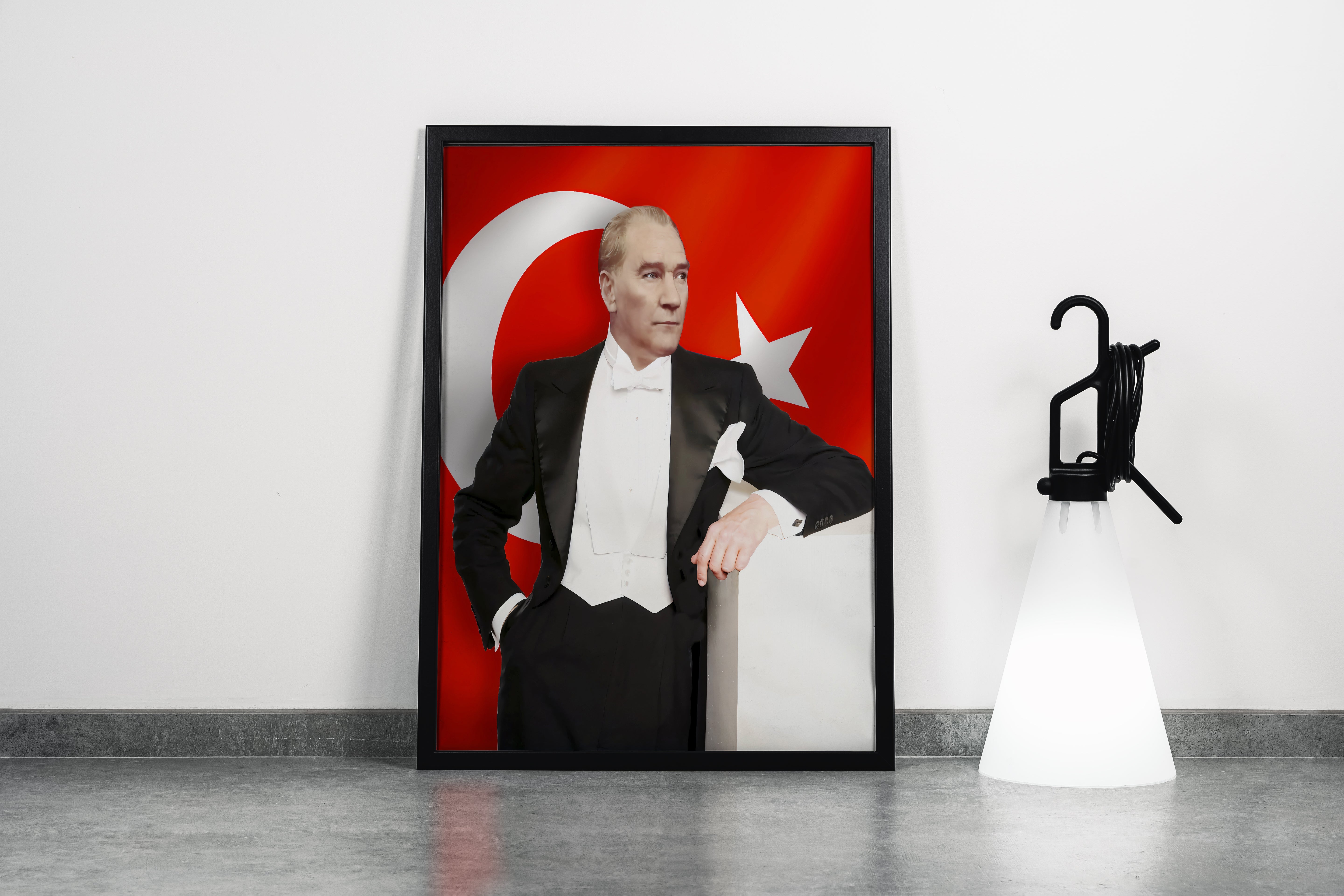 Atatürk portre model 17, art, kanvas tablo