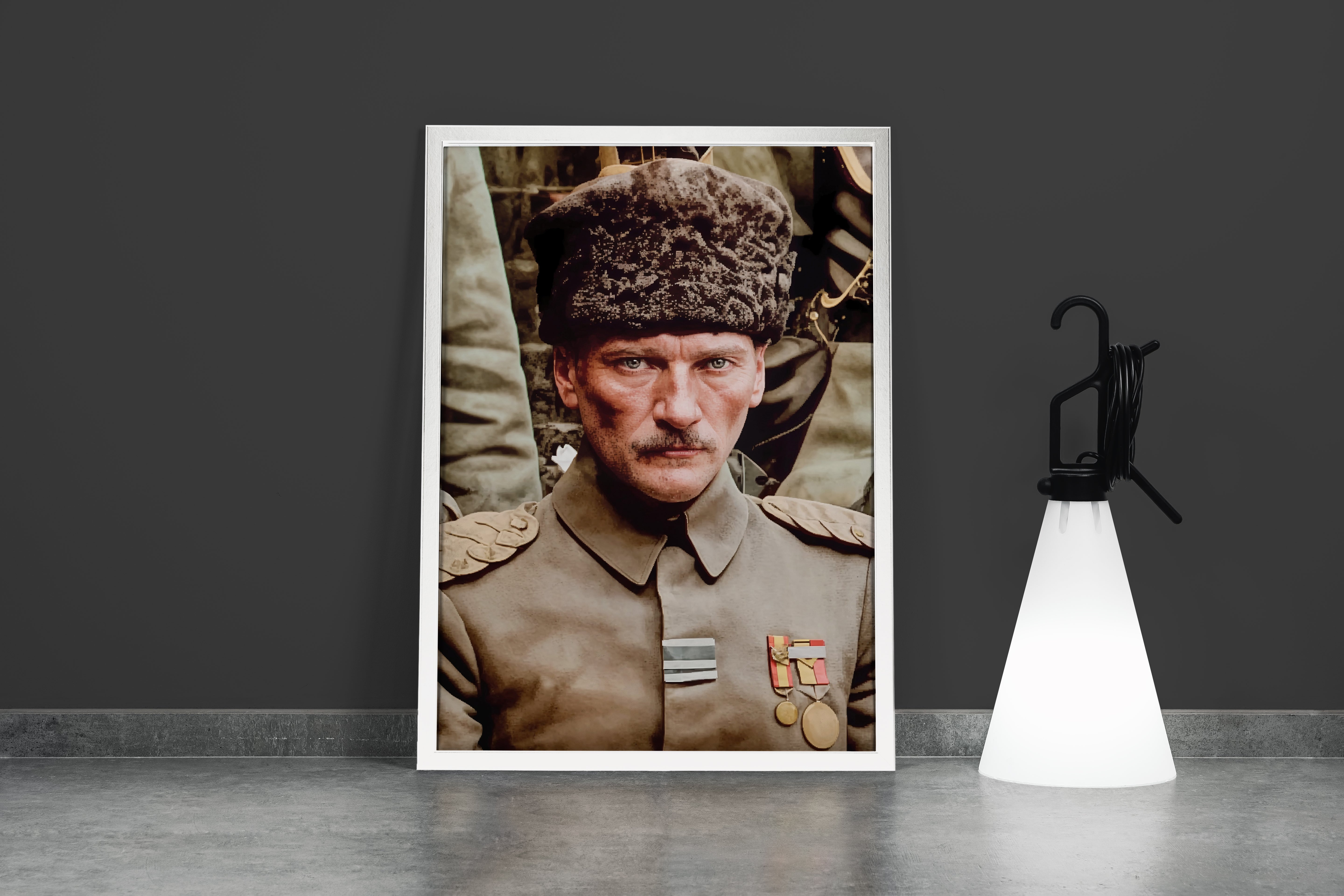 Atatürk portre model 20, art, kanvas tablo