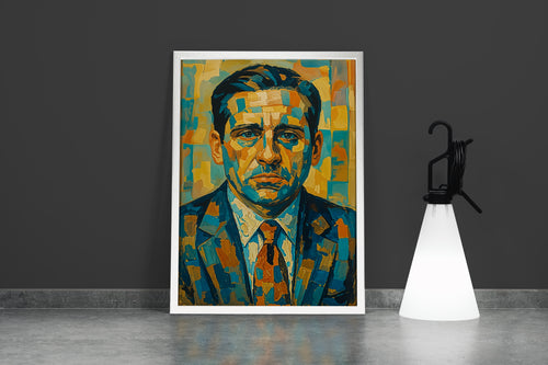 ai creation, the office, michael ceremony, ai art, art, kanvas tablo