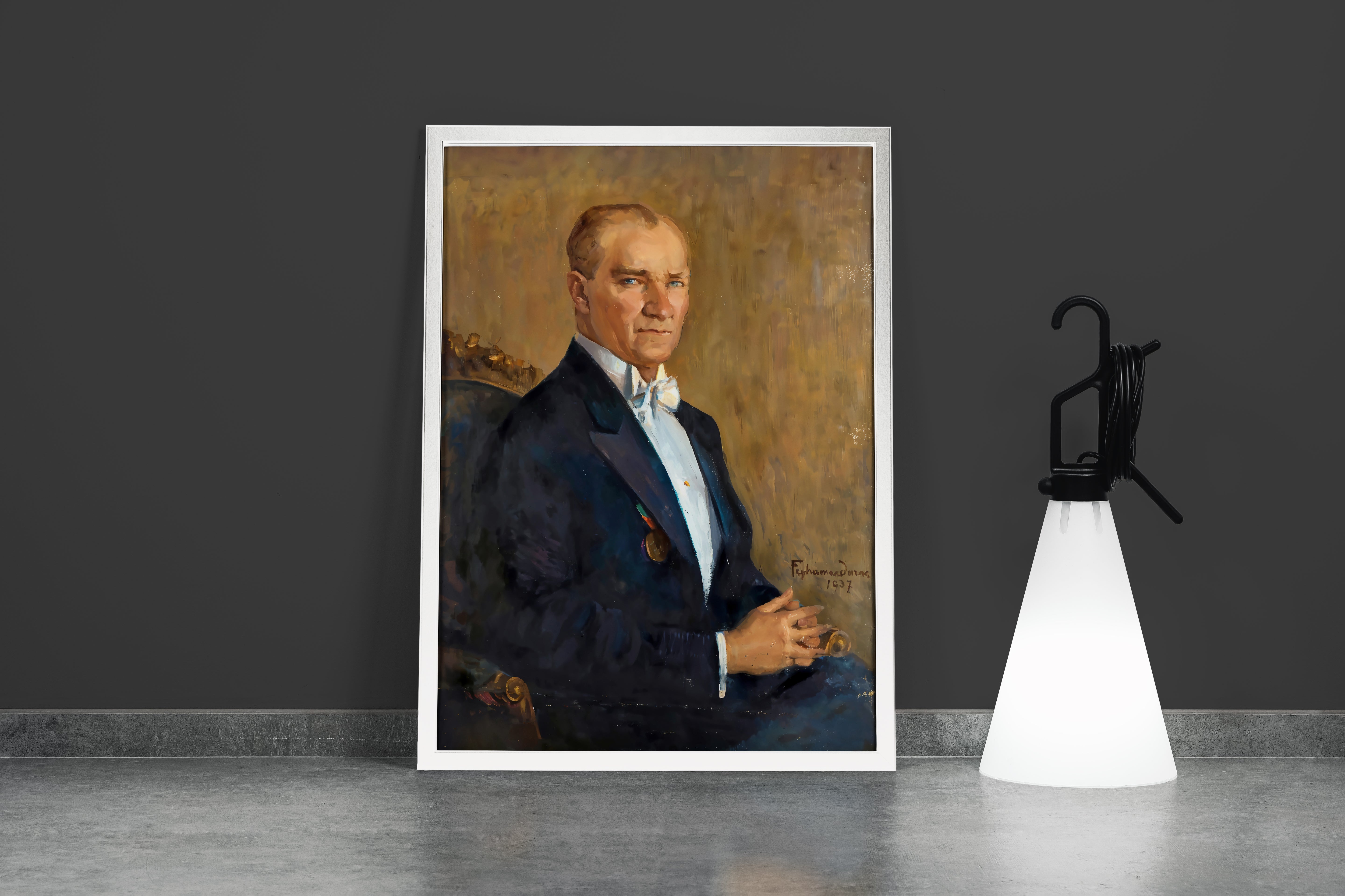 Atatürk portre model 4, art, kanvas tablo