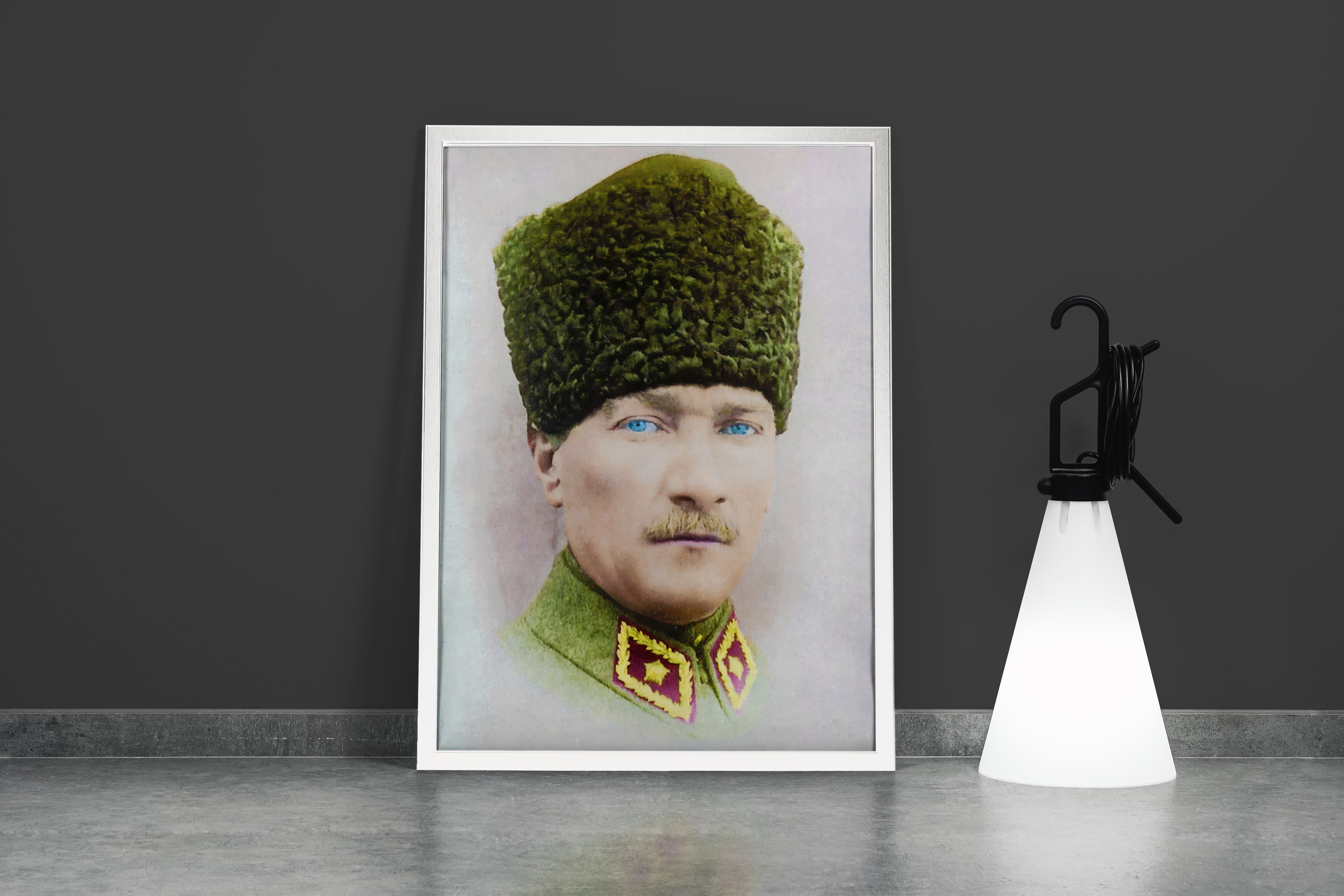 Atatürk portre model 9, art, kanvas tablo