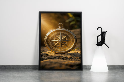 ai creation, magnificent compass model 2, ai art, art, kanvas tablo
