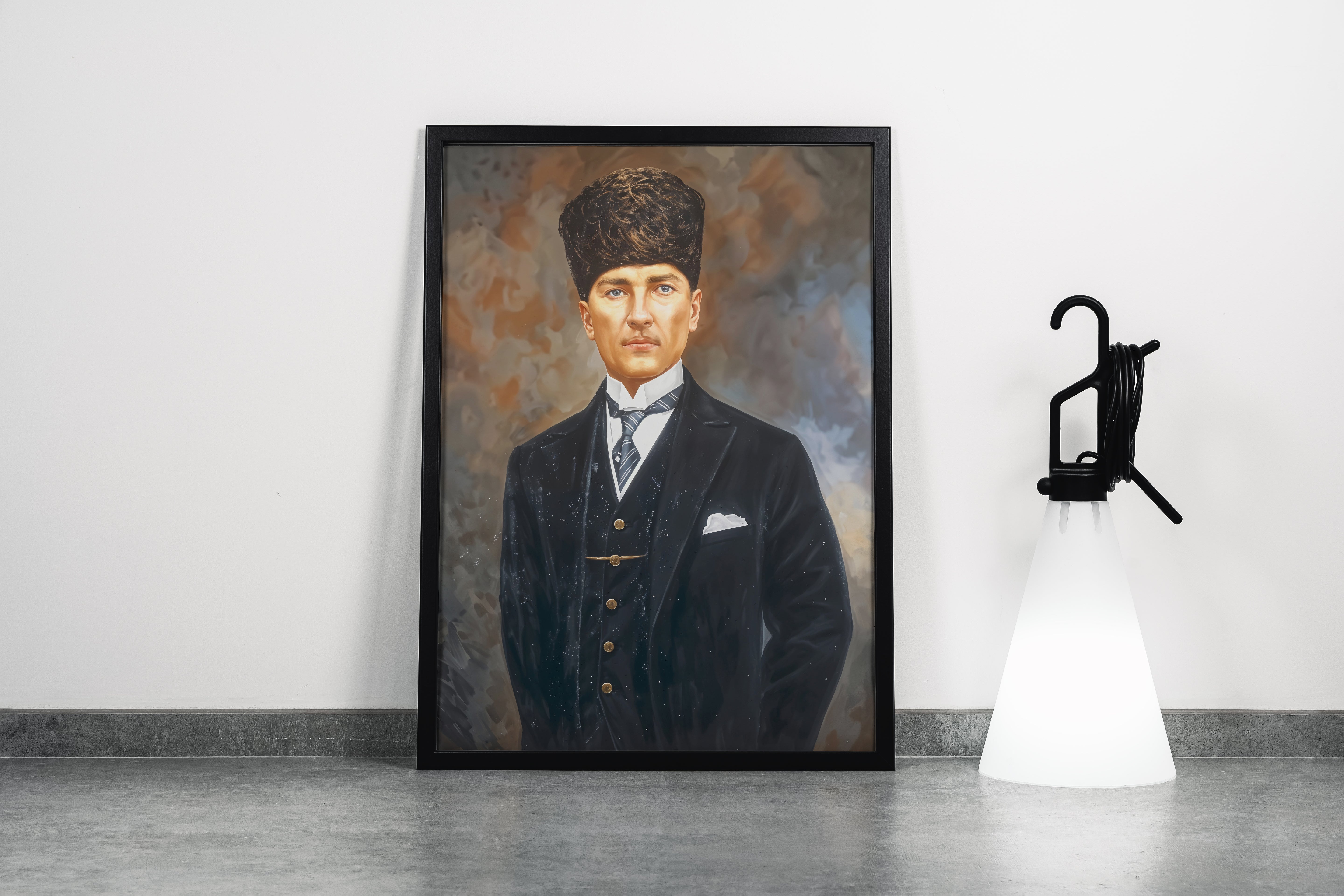 Atatürk portre model 10, art, kanvas tablo