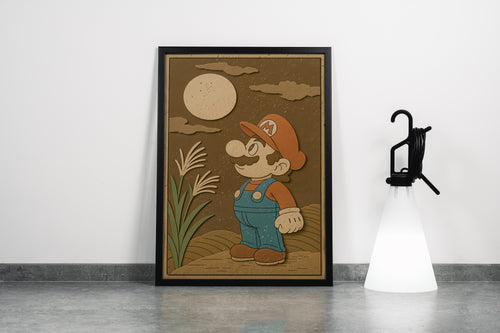 ai creation, mario world, ai art, art, kanvas tablo