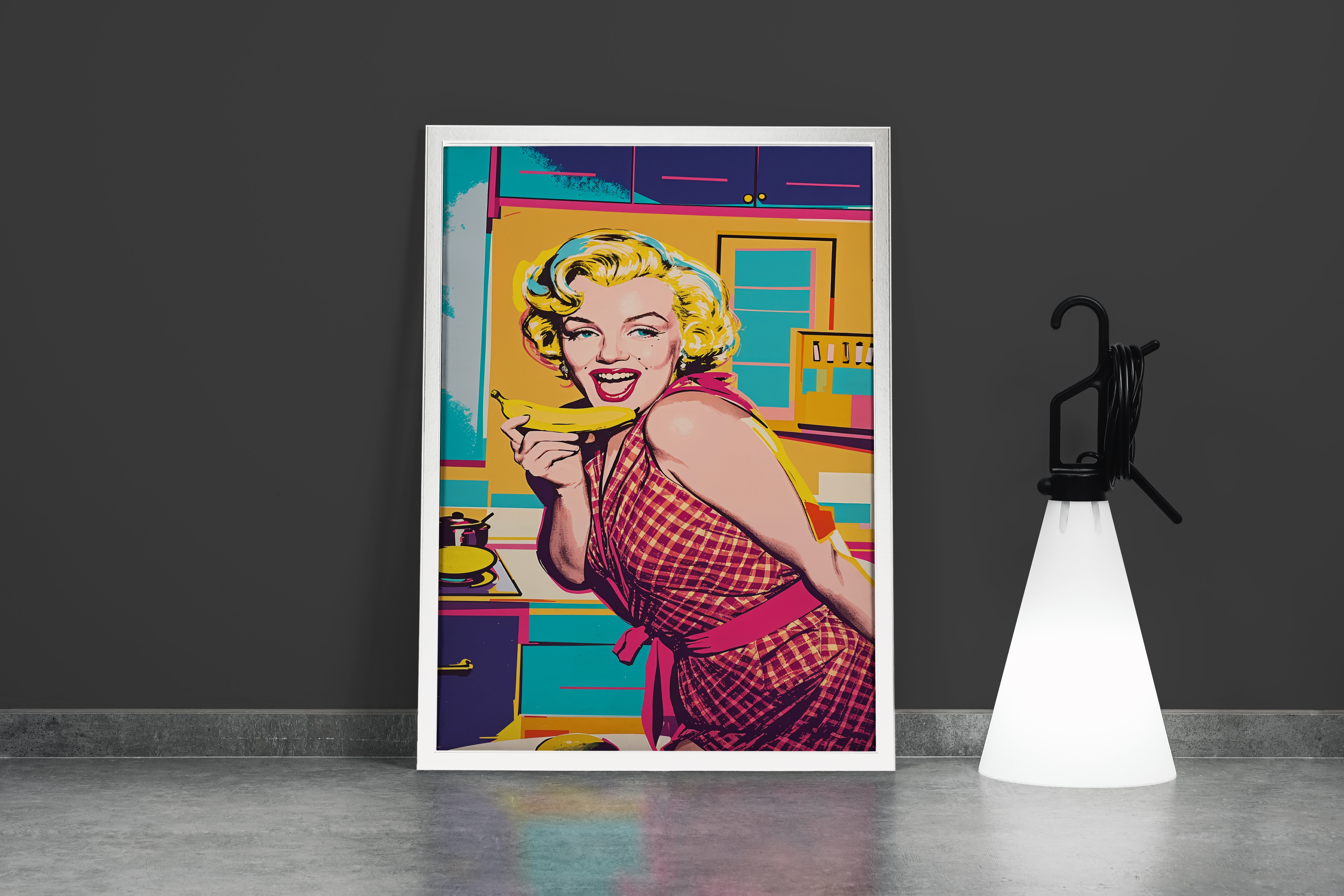ai creation, Marilyn Monroe, pop art, ai art, art, kanvas tablo